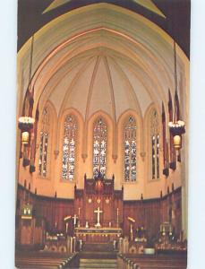 Unused Pre-1980 CHURCH SCENE Zanesville Ohio OH A7373