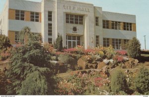 NANAIMO, British Columbia, Canada, 1950-60s; City Hall, rock garden