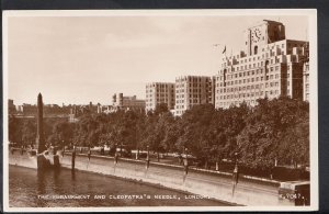 London Postcard - The Embankment and Cleopatra's Needle   RS4018