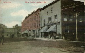 Belfast ME Main St. c1910 Postcard