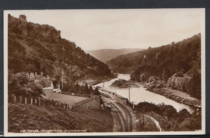 Herefordshire Postcard - Symonds Yat, The Three County View  RS9816