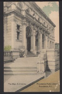 Rhode Island PROVIDENCE Public Library, Main Entrance pm1911 ~ DB