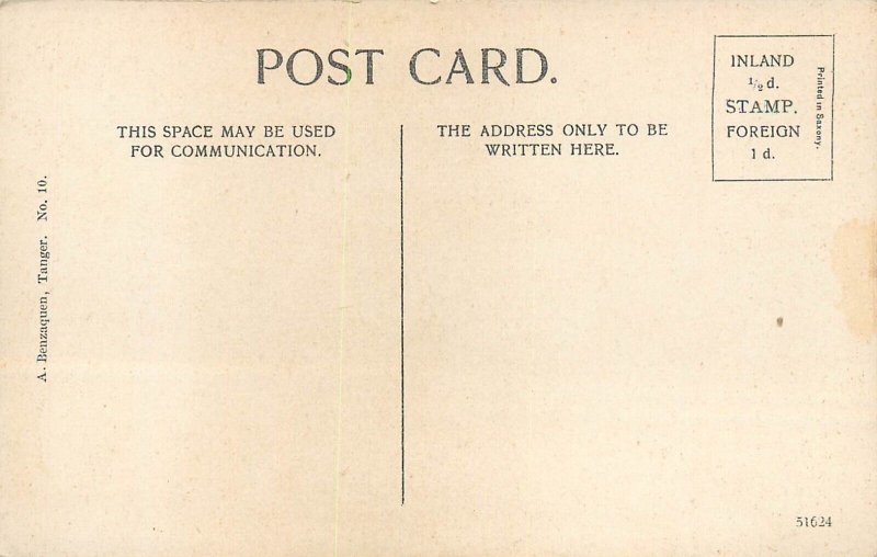 Gibraltar market place old postcard