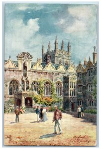 c1910 Oriel College Oxford England Oilette Tuck Art Antique Postcard