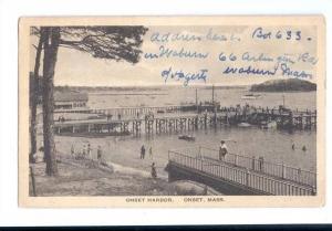 LP16 Onset, Massachusetts, MA, Postcard, Onset Harbor, Pier.