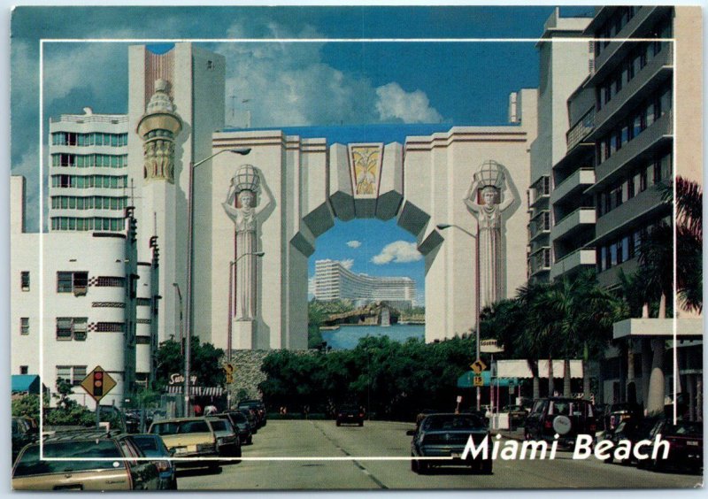 3-D Mural on the south wall of the Fontainebleau Hilton Hotel - Miami Beach, FL 