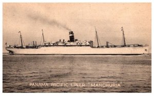 S.S. Manchuria Panama Pacific Linie