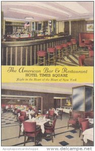 The American Bar & Restaurant Interior Multi View Hotel Times Square New ...