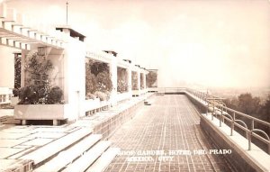 Roof Garden Hotel Del Prado Mexico Tarjeta Postal Real Photo, Unused 