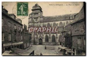 Old Postcard Pont L & # 39Eveque Place of & # 39eglise