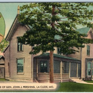 c1940s La Clede, MO Boyhood Home of Army General John J. Pershing Man House A203