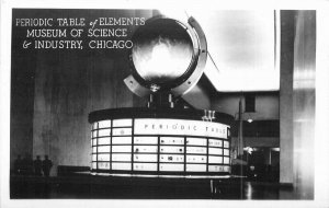 Chicago Illinois Periodic Table Elements Museum Science 1940s Postcard 20-13230
