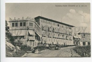 425724 ITALY Portofino car Hotel Vintage postcard