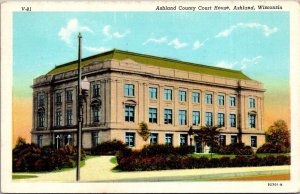 Wisconsin Ashland County Court House 1948 Curteich