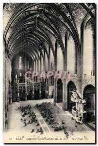 Albi Old Postcard Interior of the cathedral nave