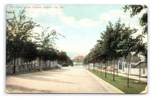 Postcard Paseo At The Pagoda Kansas City Mo. Missouri c1908