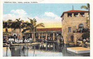 B43/ Coral Gables Florida Fl Postcard c1915 Venetian Pool People 1