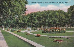 Illinois Peoria Sunken Gardens At Glen Oak Park