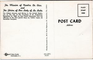 Oldest Mission and Shrine Nombre De Dios Lady of La Leche Don Pedro St Augustine