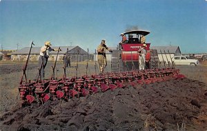 A giant Reeves Steamer pulls only 20 Bottom Plow operating in the World Unused