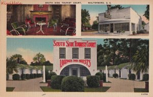 Postcard South Side Tourist Court Walterboro SC