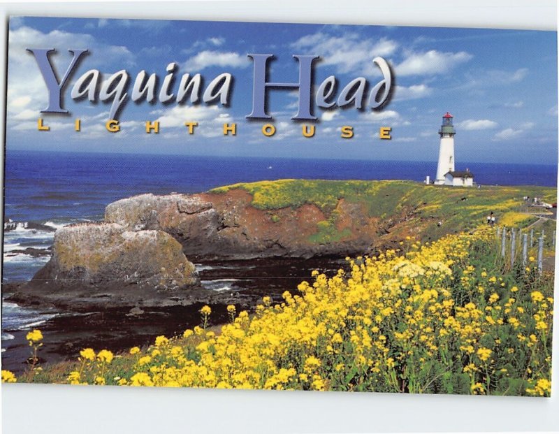 Postcard Yaquina Head Lighthouse, Newport, Oregon