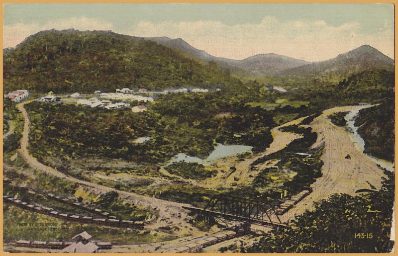 Panama Canal Zone-View looking South from Contractor Hill in 1885, French Era