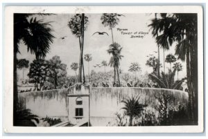 c1920's Parsee Tower of Silence Bombay (Mumbai) India Posted RPPC Photo Postcard