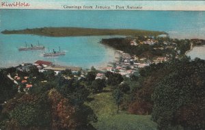 Postcard Greetings From Jamaica Port Antonio