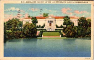 Postcard MUSEUM SCENE Cleveland Ohio OH AL7447