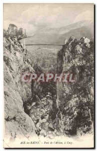 Old Postcard Aix les Bains Bridge of the Abyss has Cusy