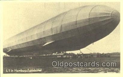 Reproduction Hamburg-Fuhlsbuttel Zeppelin, Zeppelins  Unused 