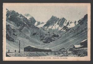 108678 CHILE Cordillera Andes Station Caracoles Vintage PC