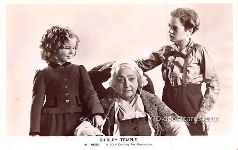 Actress Shirley Temple Heidi Unused 