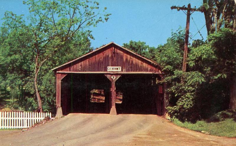 Pulp Mill Covered Bridge near Middlebury VT, Vermont