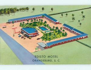 1950's EDISTO MOTEL & RESTAURANT Orangeburg South Carolina SC s8661