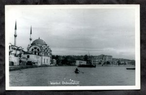 dc943 - ISTANBUL Turkey 1940s Dolmabahce Mosque Real Photo Postcard