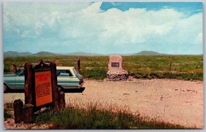 Vtg California CA Butterfield Trail Captain Cooke Marker 1970s View Postcard