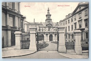 Quebec Canada Postcard Bishop's Palace Entrance Gate c1910 Antique Unposted