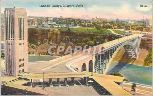 Old Postcard Rainbow Bridge in Niagara Falls