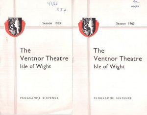 Ventnor Theatre Isle Of Wight Some Mothers Do 'Ave Em 2x Programme