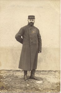 RPPC French Army WWI Soldier in Uniform 1914-18