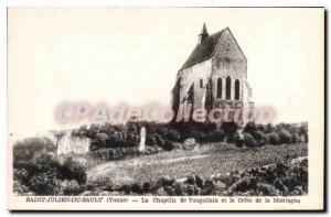 Postcard Old Saint Julien du Sault Yonne Chapel of Vauguilain and Crete Mountain
