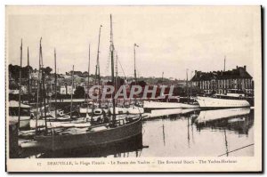Deauville - Le Bassin des Yachts - Old Postcard