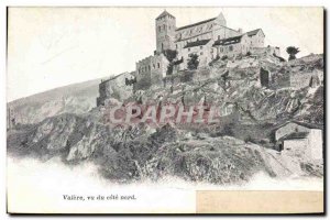 Old Postcard Valere Chateau Seen from the North Coast