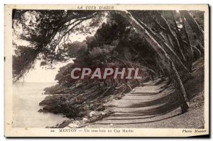 Old Postcard Menton A Sous Bois in Cap Martin