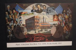 Mint Postcard USA Pepsi Cola from New Bern NC 1898 To The World 1983 Advertising