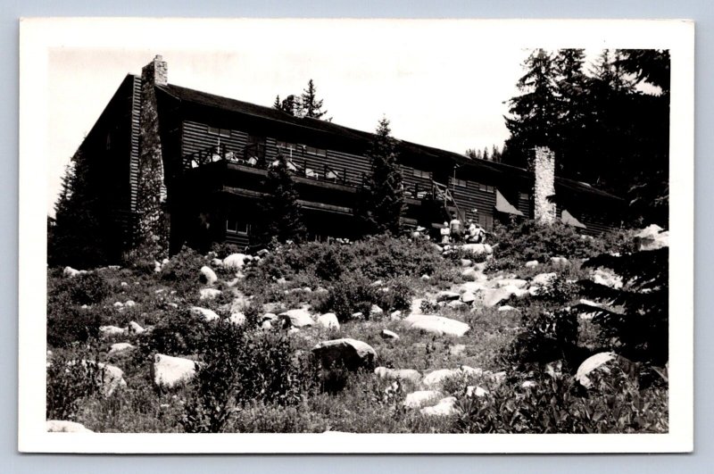 J95/ Brighton Utah RPPC Postcard c1950s Alpine Rose Lodge Building  71