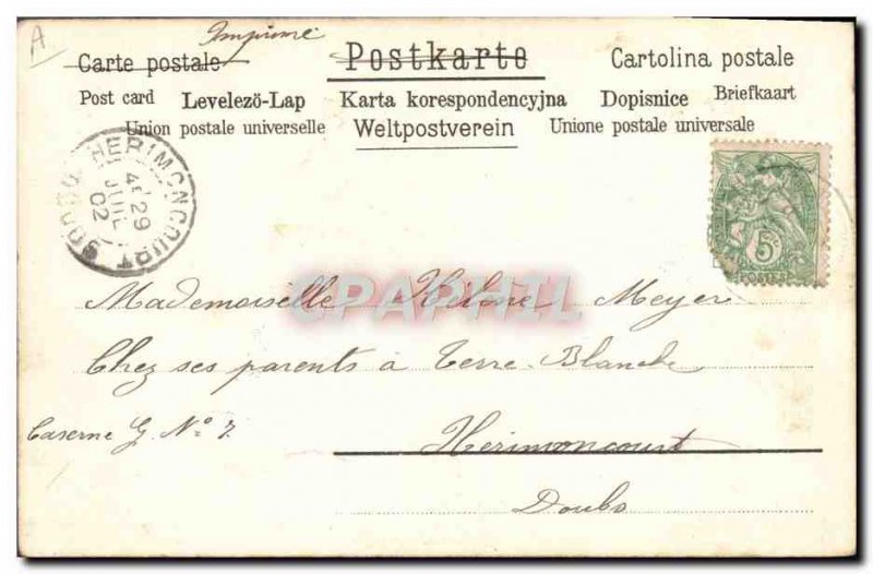 Old Postcard Fancy Butterfly Child