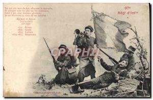 Postcard Old Army 97th Regiment d & # 39infanterie